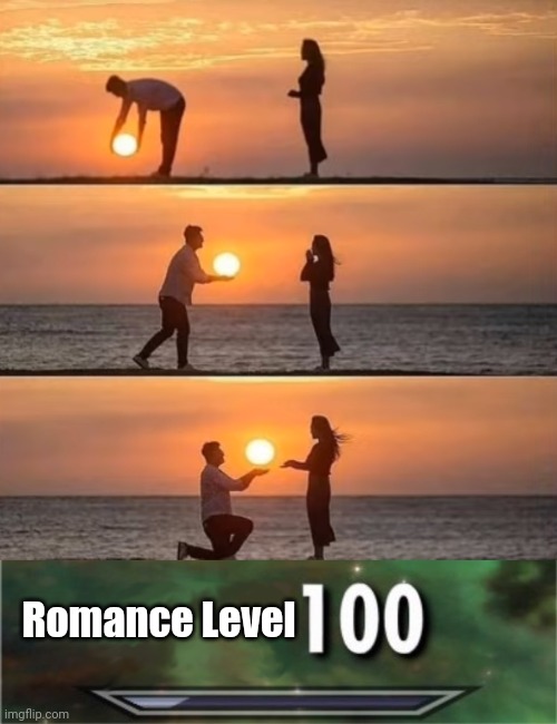 Perfect shots | Romance Level | image tagged in level 100 | made w/ Imgflip meme maker
