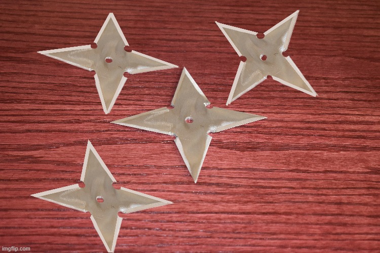 Some throwing stars I made | image tagged in throwing stars,hand made,kewlew | made w/ Imgflip meme maker