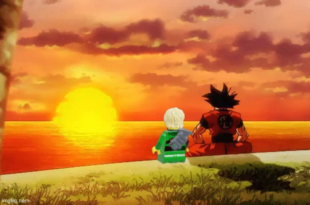 Goku and Lloyd Sunset | made w/ Imgflip meme maker