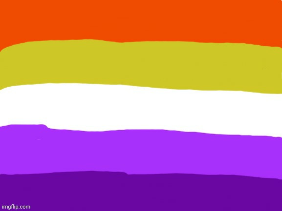 To BeanChild | image tagged in nonbinary lesbian flag | made w/ Imgflip meme maker