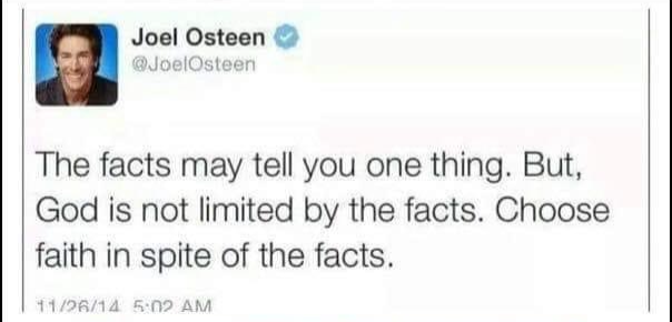 Joel Osteen choose faith Blank Meme Template