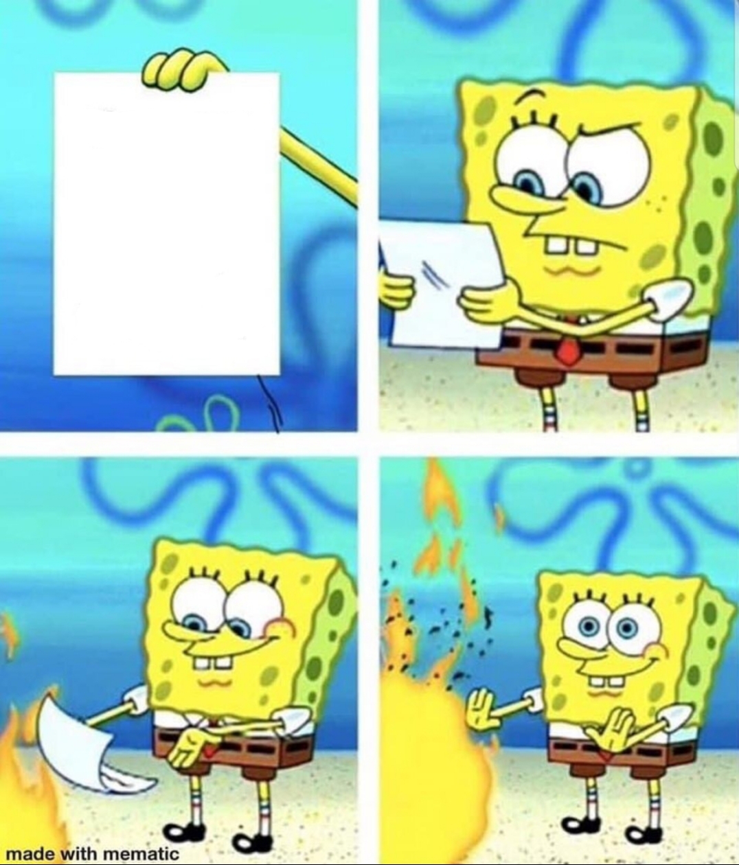 High Quality Spongebob Blank Meme Template