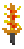 8-bit flaming copper sword Blank Meme Template