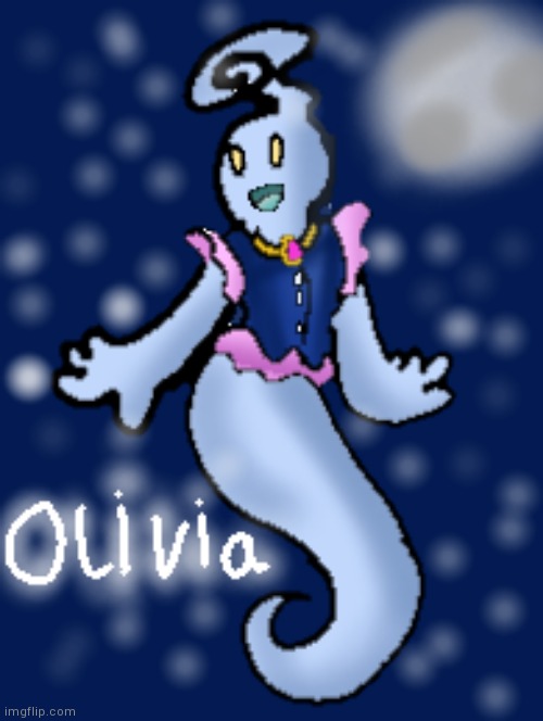 This is olivia,she is a phantom who just wants to make people happy and see them smile,she doesn't remember her bad memories inc | image tagged in art,yourlocalgay | made w/ Imgflip meme maker