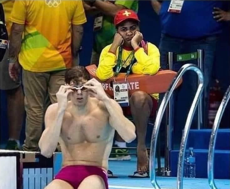 High Quality Olympic lifeguard Blank Meme Template