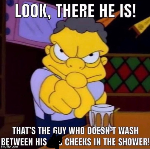 Look, there he is! | image tagged in simpsons,the simpsons,memes,funny,funny memes,cursed | made w/ Imgflip meme maker