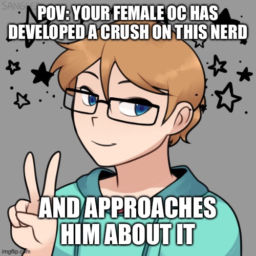 Stupid | POV: YOUR FEMALE OC HAS DEVELOPED A CRUSH ON THIS NERD; AND APPROACHES HIM ABOUT IT | made w/ Imgflip meme maker