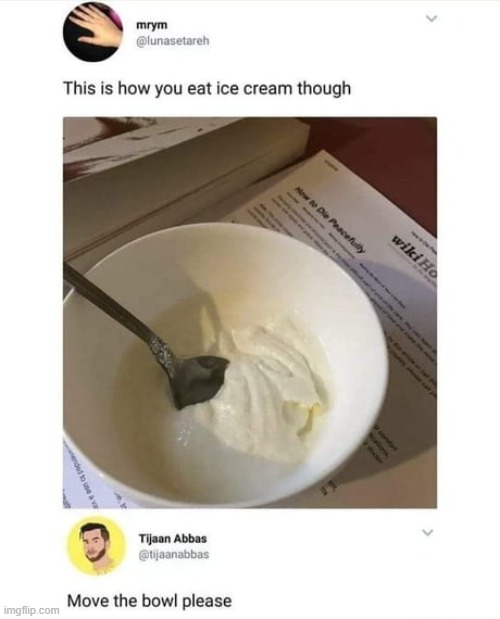 "How to die peacefully" | image tagged in ice cream,suicide | made w/ Imgflip meme maker