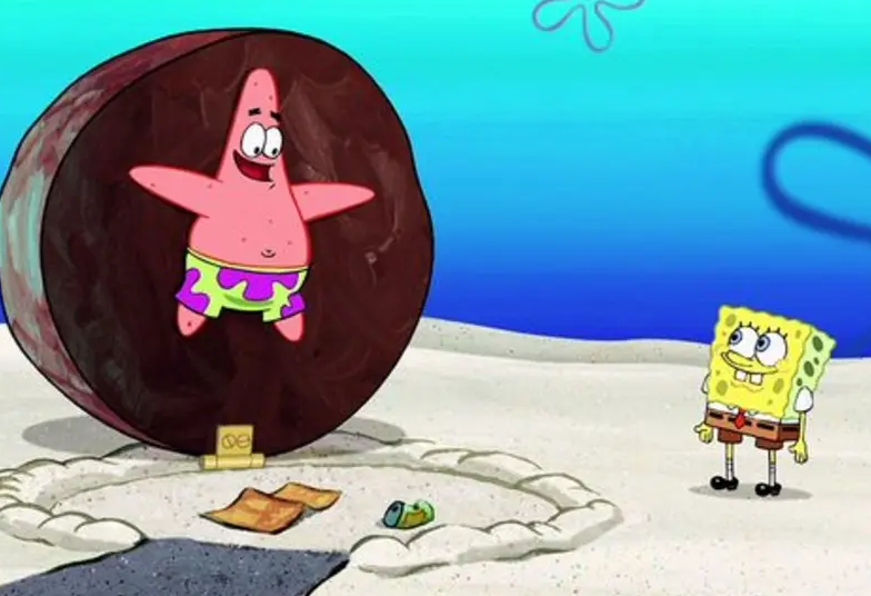 Patrick Lives Under a Rock Blank Meme Template