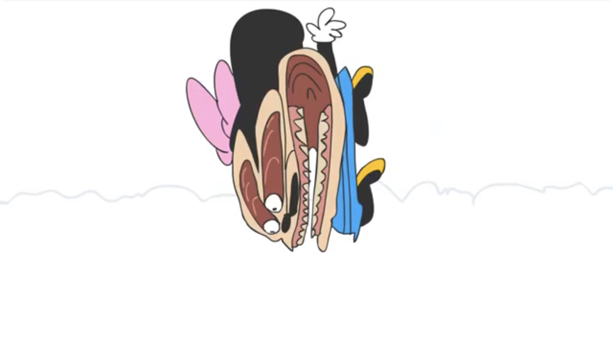 High Quality Minnie falling Blank Meme Template