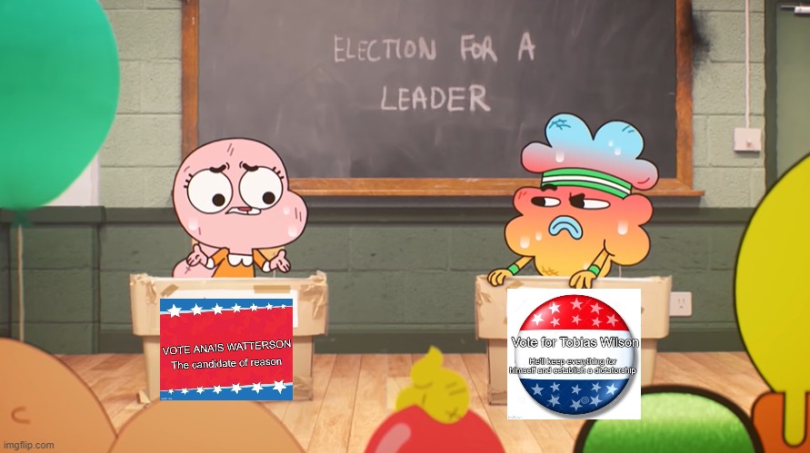 Gumball did an episode on the 2016 election | made w/ Imgflip meme maker