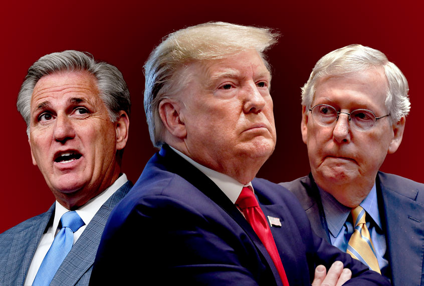 McCarthy, Trump, McConnell - Gamey Old Pigs Blank Meme Template