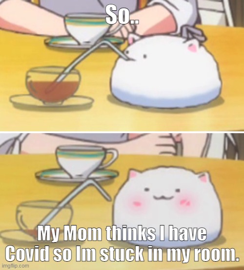._. | So.. My Mom thinks I have Covid so Im stuck in my room. | made w/ Imgflip meme maker