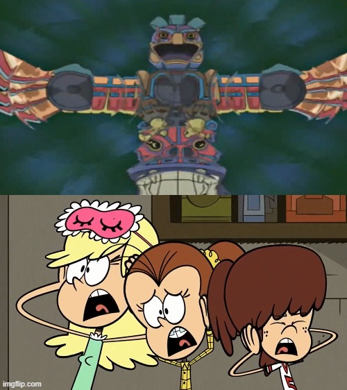 Command Silencer deafens Loud sisters | image tagged in yugioh,the loud house | made w/ Imgflip meme maker