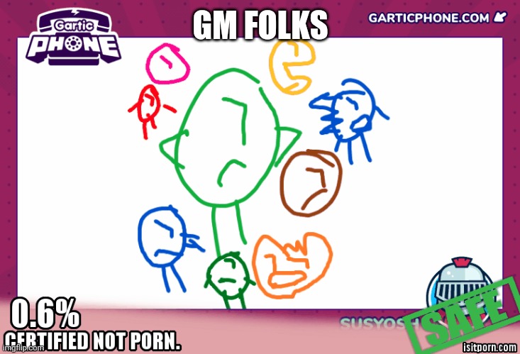 GM FOLKS | made w/ Imgflip meme maker