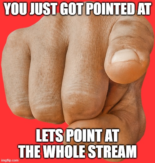 finger point meme