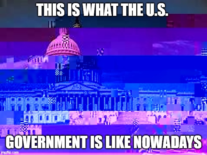 THIS IS WHAT THE U.S. GOVERNMENT IS LIKE NOWADAYS | image tagged in political meme | made w/ Imgflip meme maker