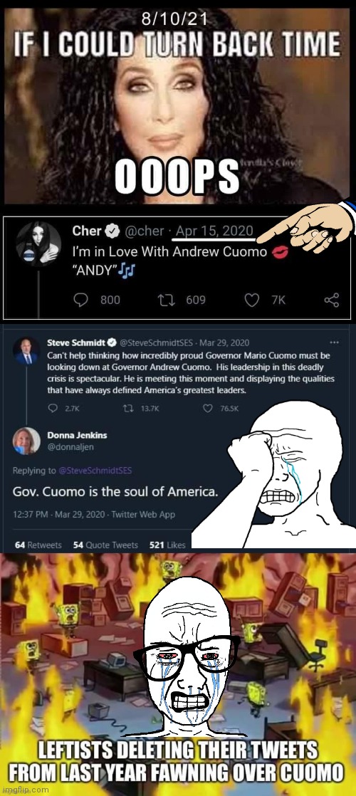 Pinkos ashamed of Cuomo | image tagged in crying democrats | made w/ Imgflip meme maker