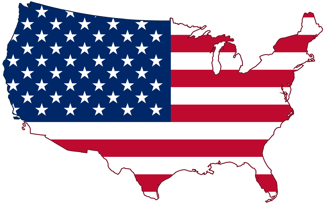 Map of USA Transparent Blank Meme Template