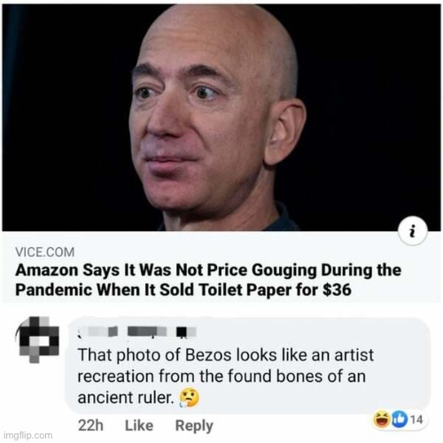 oof | image tagged in rare insults,jeff bezos,funny,roast | made w/ Imgflip meme maker