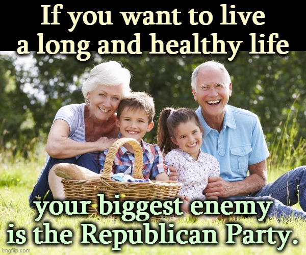 No mask, no vaccine, no hope. | If you want to live a long and healthy life; your biggest enemy is the Republican Party. | image tagged in vaccination,mask,long,life | made w/ Imgflip meme maker