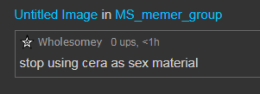 stop using cera as sex material Blank Meme Template