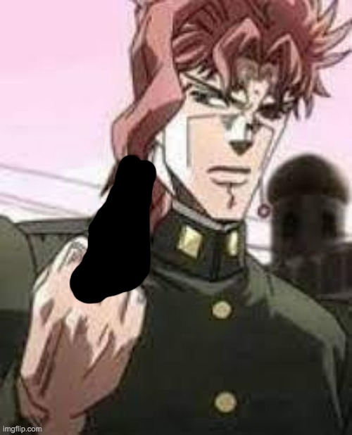 (mod note: y censor?) | image tagged in kakyoin flipping you off | made w/ Imgflip meme maker