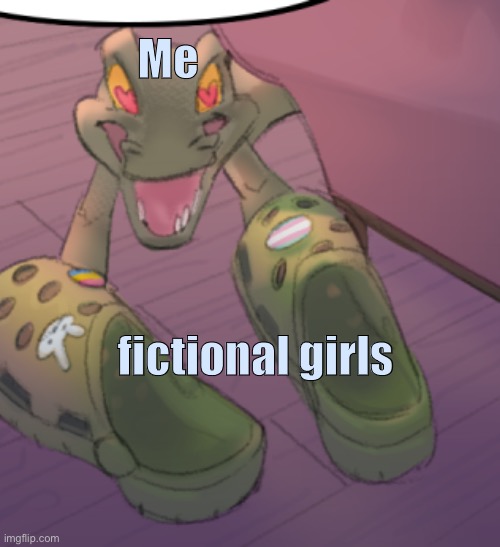 Day48 of making memes from photos of characters I love until I love myself |  Me; fictional girls | image tagged in sam and max,fiction | made w/ Imgflip meme maker
