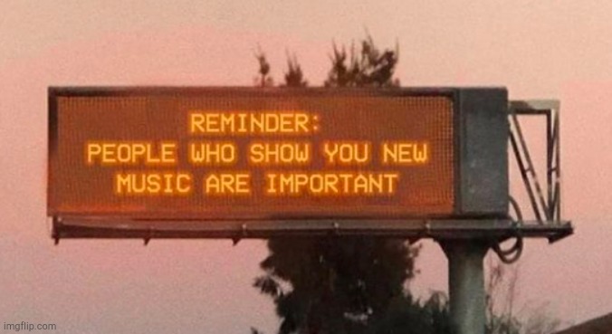 Honor. | image tagged in people who show you new music are important | made w/ Imgflip meme maker