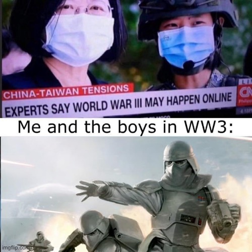 You have 2 choices, China: Battlefront 2 or 1v1 in Rust | image tagged in ww3,star wars,star wars battlefront,modern warfare | made w/ Imgflip meme maker