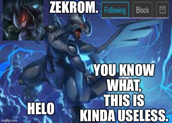 Helo | HELO | image tagged in zekrom announcement temp | made w/ Imgflip meme maker