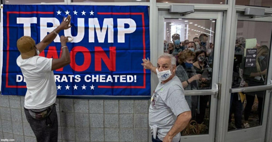 Trump Won | image tagged in trump,election fraud,biden,2020,covid,masks | made w/ Imgflip meme maker