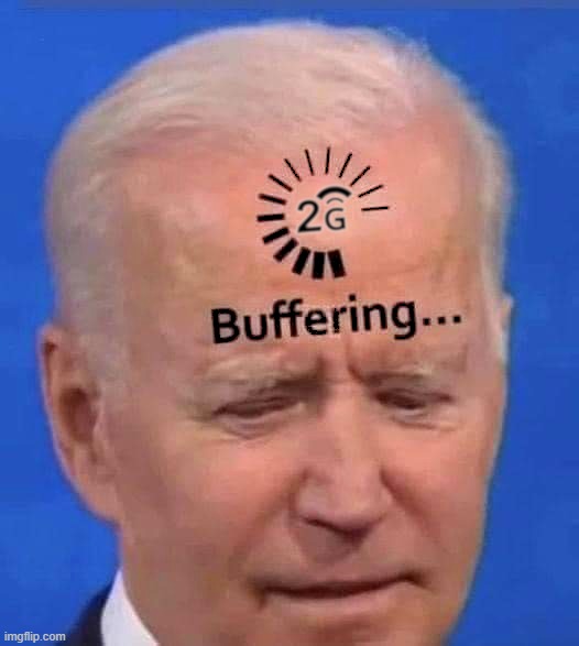 Joe's buffering again.. | image tagged in biden buffering,buffering,election fraud,trump,covid,biden | made w/ Imgflip meme maker