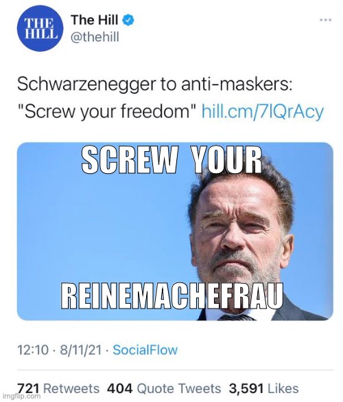 SCREW  YOUR; REINEMACHEFRAU | made w/ Imgflip meme maker