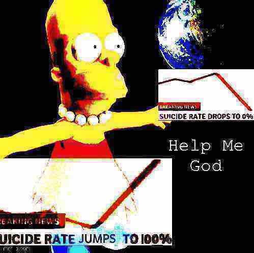 High Quality Homer Lisa suicide rate 2 Blank Meme Template