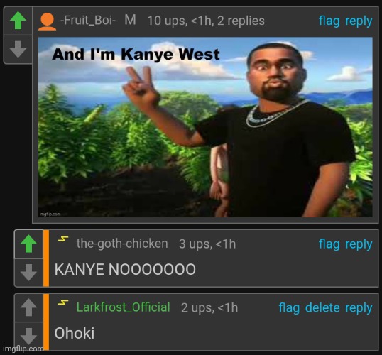 Kanye West has set the record for upvotes lol | made w/ Imgflip meme maker