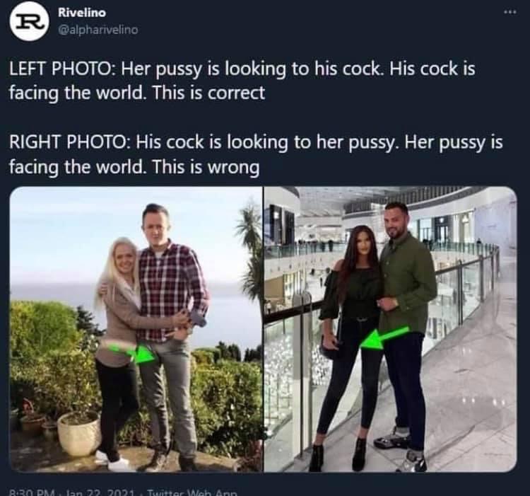 Her pussy his dick Blank Meme Template