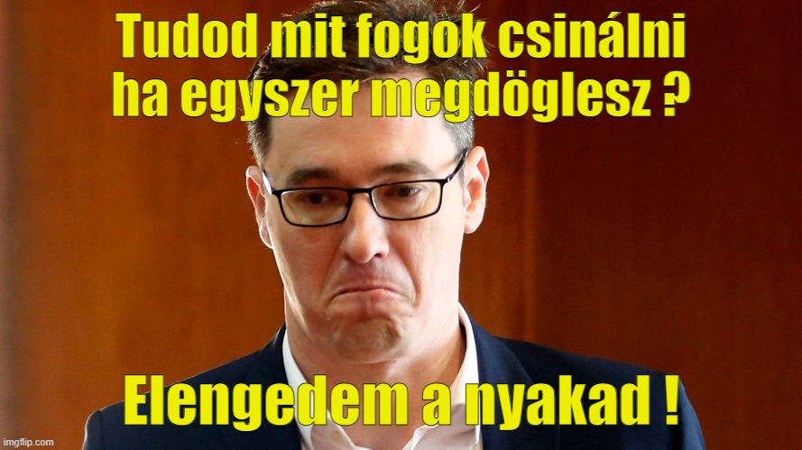 Tudod mit fogok csinálni ha egyszer megdöglesz ? Elengedem a nyakad ! | made w/ Imgflip meme maker