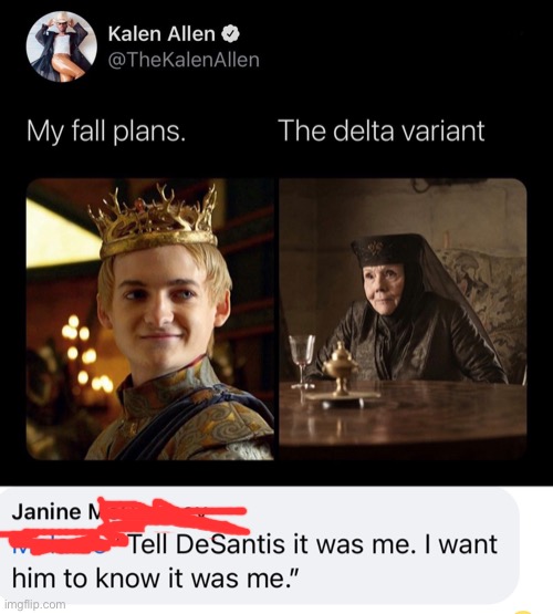 Covid | image tagged in delta,game of thrones | made w/ Imgflip meme maker