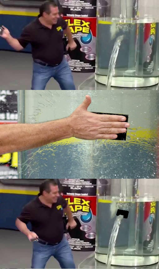 High Quality Flex Tape Fail Blank Meme Template