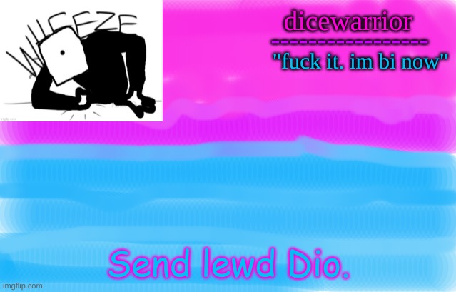 Announcement 12 | Send lewd Dio. | image tagged in announcement 12 | made w/ Imgflip meme maker