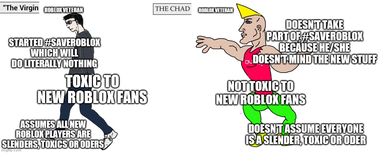 Chad in roblox : r/virginvschad