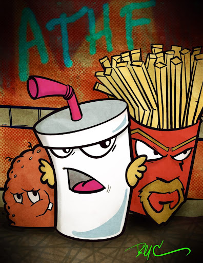 Aqua Teen Hunger Force Number One in the Hood G Blank Meme Template