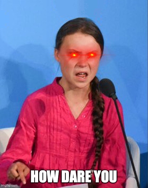 Greta Thunberg how dare you | HOW DARE YOU | image tagged in greta thunberg how dare you | made w/ Imgflip meme maker