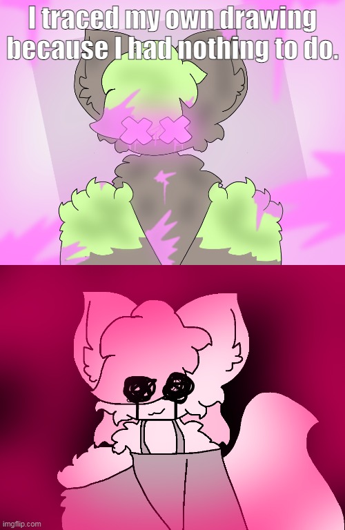 gay amogus sus | I traced my own drawing because I had nothing to do. | made w/ Imgflip meme maker