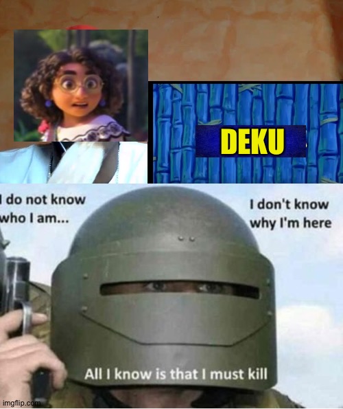 e | DEKU | image tagged in racist spongebob | made w/ Imgflip meme maker