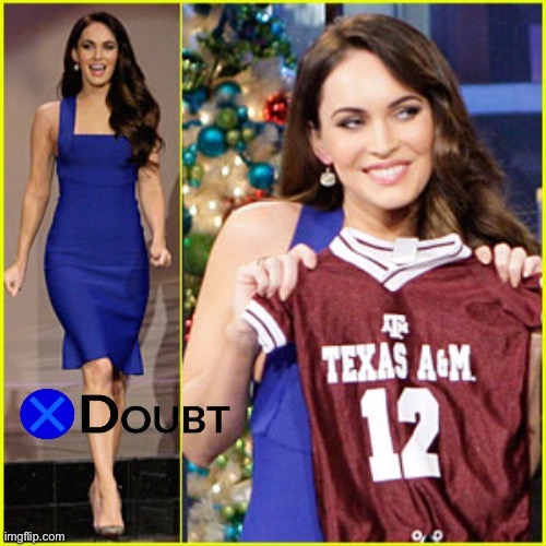 X doubt Megan Fox | image tagged in x doubt megan fox | made w/ Imgflip meme maker