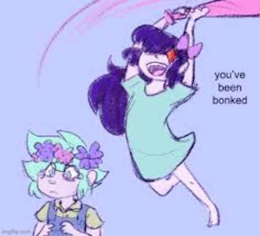 you've been bonked | image tagged in aubrey temp 2 | made w/ Imgflip meme maker