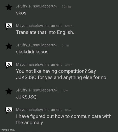 My memechat was quig boring till she was a simp | made w/ Imgflip meme maker