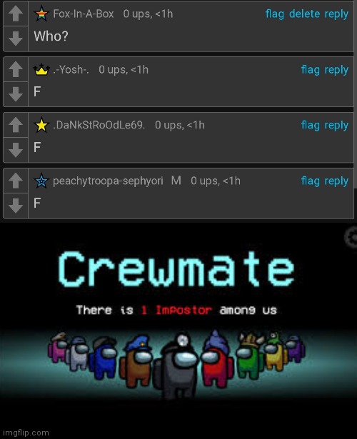 image tagged in there is 1 imposter among us | made w/ Imgflip meme maker